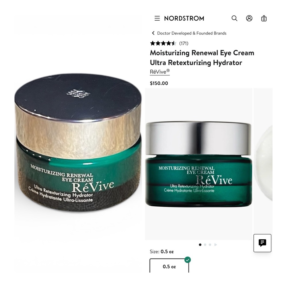RéVive Moisturizing Renewal Eye Cream Ultra Retexturizing Hydrator 0.5 oz. NIB!